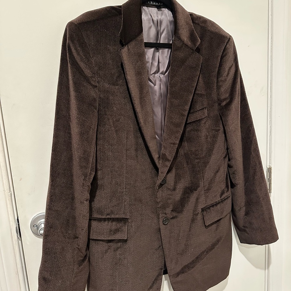 Theory Sharp Favorite Men’s Velvet Blazer